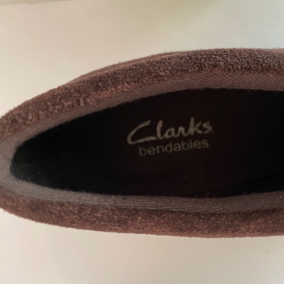 Clarks Bendables Ruby Diamond Brown Suede Leather 8.5 Ankle Boot - Picture 5 of 12